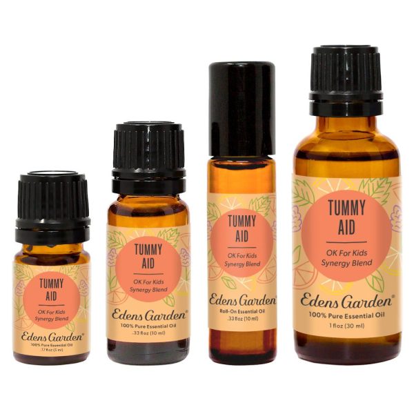 Tummy Aid Essential Oil Blend- For Kid Safe Digestion & Stomach Pain Fashion