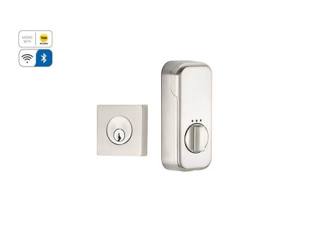 Emtek EMP8469 EMPowered Upgrade, Square Deadbolt, Sgl, US10B Cheap